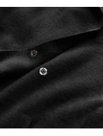 Dlouhý černý přehoz přes oblečení s kapucí model 17556144 - S'WEST