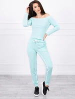 Súprava s dvojitými pruhmi mäta