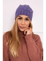 Fleecová čiapka Carolina K243 fialová