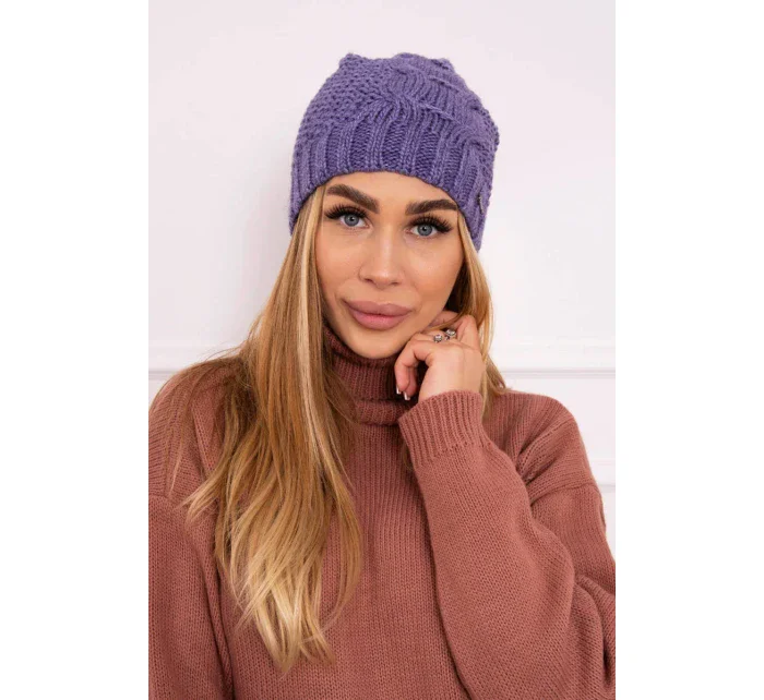 Fleecová čiapka Carolina K243 fialová