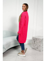 Pletený sveter ružový neón