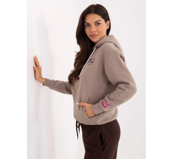 Bluza model 21378755 ciemny bezowy - FPrice Bluza model 21378755 ciemny bezowy - FPrice