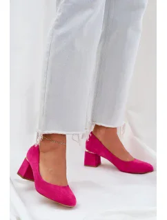 Dámske lodičky na podpätku M380 / 208437 Fuchsia - Seastar