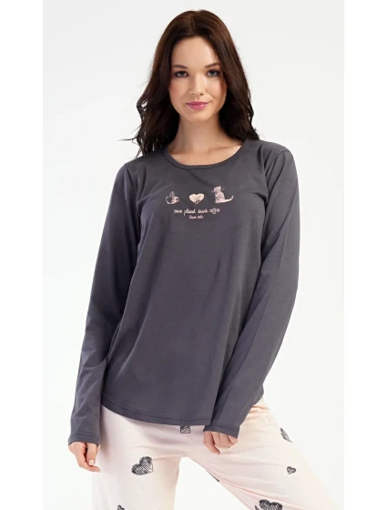 Dámske dlhé pyžamo Cat