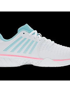 Tenisky K-swiss EXPRSLIGHT3 HB PADEL WHITE/SOFT NEON BLUE/BUBLE GUM-M (98900-146-M)