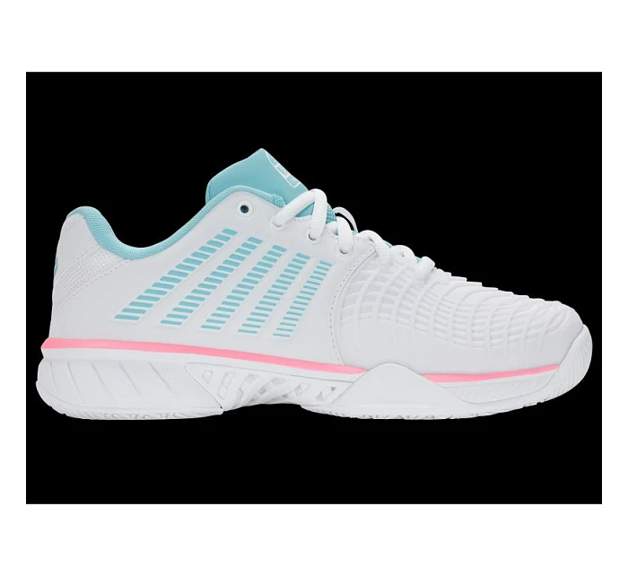 Tenisky K-swiss EXPRSLIGHT3 HB PADEL WHITE/SOFT NEON BLUE/BUBLE GUM-M (98900-146-M)