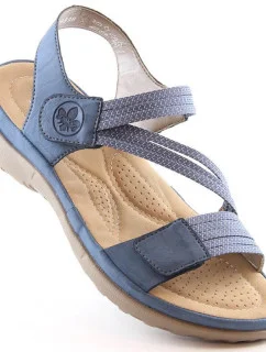 Pohodlné modré sandále Rieker W RKR587