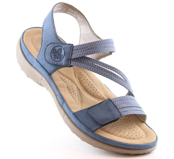Pohodlné modré sandále Rieker W RKR587