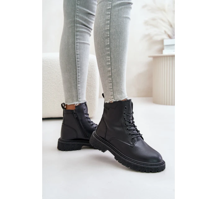 Zateplené botky workery dámské model 21671558 černé - Big Star Shoes