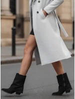 Dámské semišové kozačky s širokým svrškem černé Dstreet model 21991999 - FashionStreet