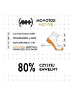 Monotox Basics členkové ponožky Active Cushion Black 2-Pack SKS20ZKWB