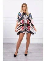 šaty s vázáním v pudrově růžové model 18746604 - K-Fashion šaty s vázáním v pudrově růžové model 18746604 - K-Fashion