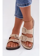 Dámské pantofle světle béžové model 21919566 - Boto