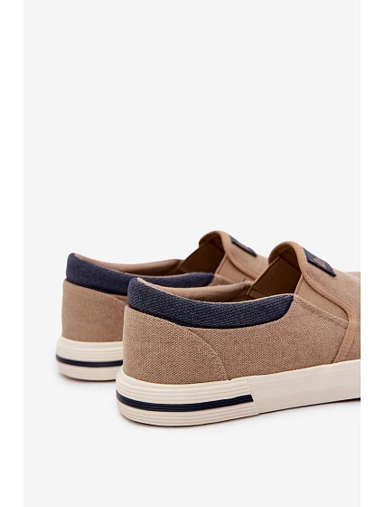 Pánské tenisky Slip On model 22101667 Béžové - Lee Cooper