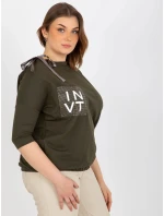 Dámska blúzka EM BZ HW 20 478.42P Khaki tmavozelená - FPrice