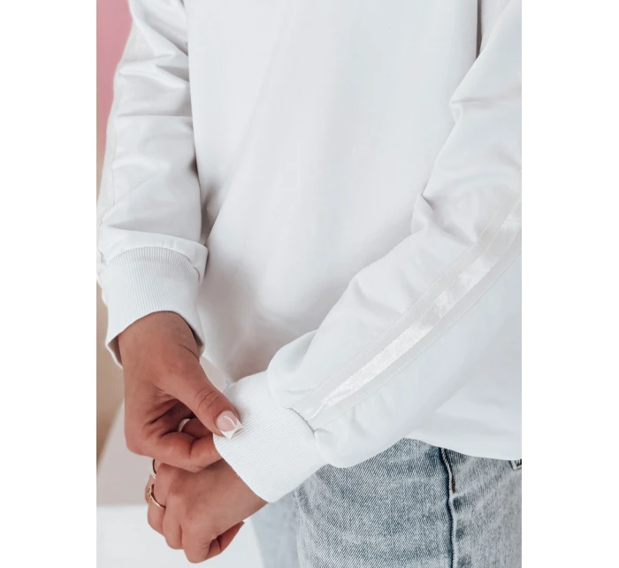 Dámská jednobarevná mikina bílá Dstreet model 21985698 - FashionStreet