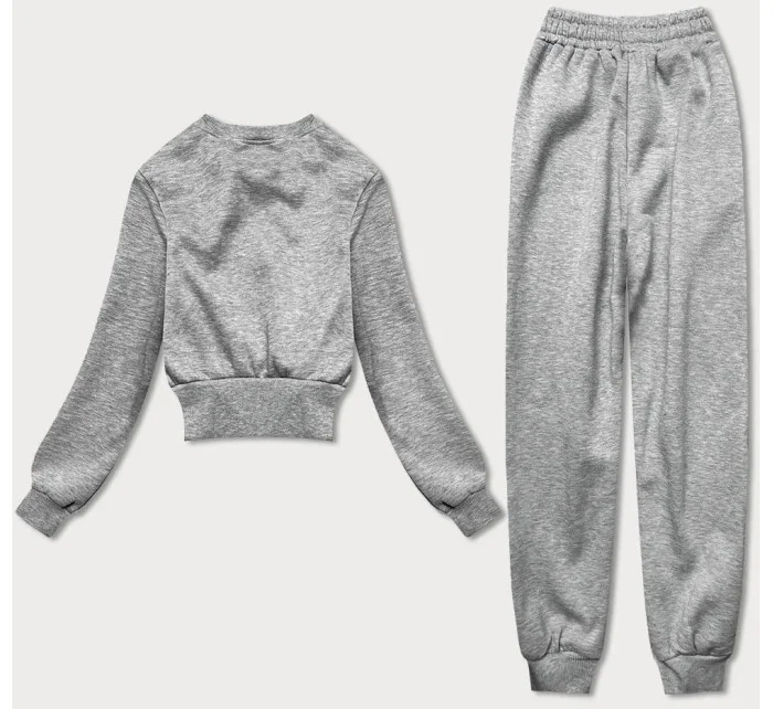 Světle šedý dámský dres mikina a kalhoty model 17234516 - J.STYLE Světle šedý dámský dres mikina a kalhoty model 17234516 - J.STYLE