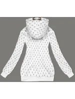 Wzorzysta bluza damska jasnoszara (2304)