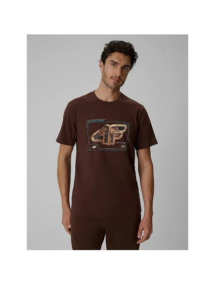 T-shirt regular z nadrukiem męski 4F 4FRSS26TTSHM4230-81S T-shirt regular z nadrukiem męski 4F 4FRSS26TTSHM4230-81S