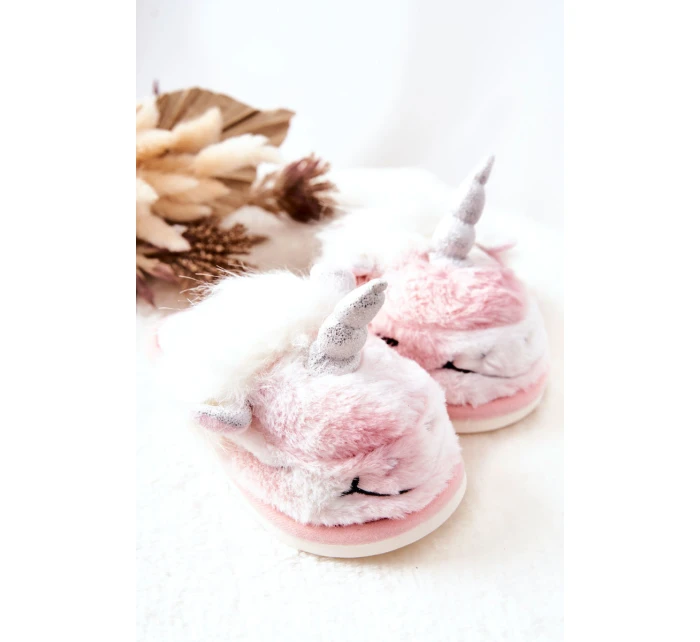 pantofle Bílé a růžové model 21570568 - Boto