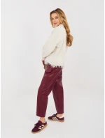 Nohavice IT SP FL8576.06P tmavo červená