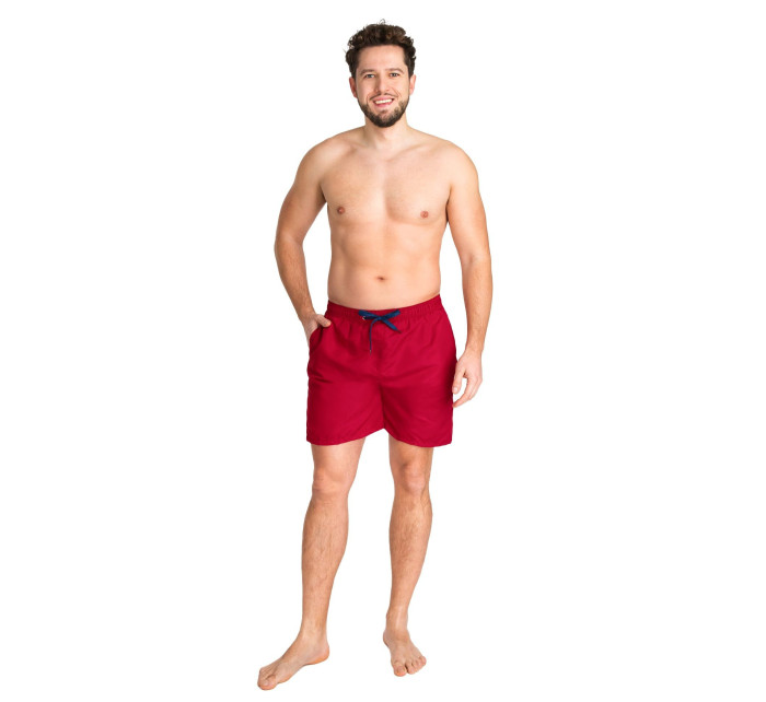 Yoclub Plavky Pánske plážové šortky Maroon