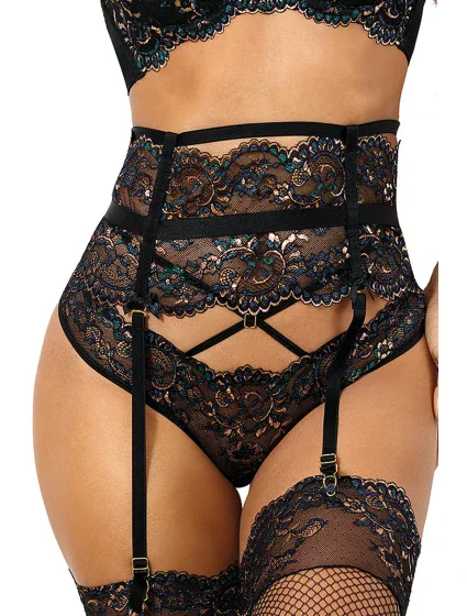 Podväzkový pás V-10362 čierny - Axami Podväzkový pás V-10362 čierny - Axami