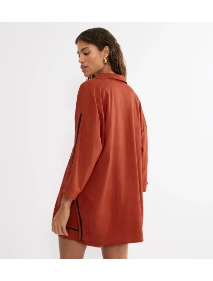 Letné oblečenie Boyfriend Shirt 01 - HAUTE ORANGE - TRIUMPH HAUTE ORANGE - TRIUMPH