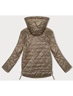 Tenká prešívaná plus size bunda S'West dark beige (B8361-12) Tenká prešívaná plus size bunda S'West dark beige (B8361-12)