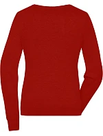 JN Dámský svetr s kulatým výstřihem 02. red model 22538481 - Daiber JN Dámský svetr s kulatým výstřihem 02. red model 22538481 - Daiber