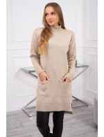 model 18745568 svetr béžový - K-Fashion