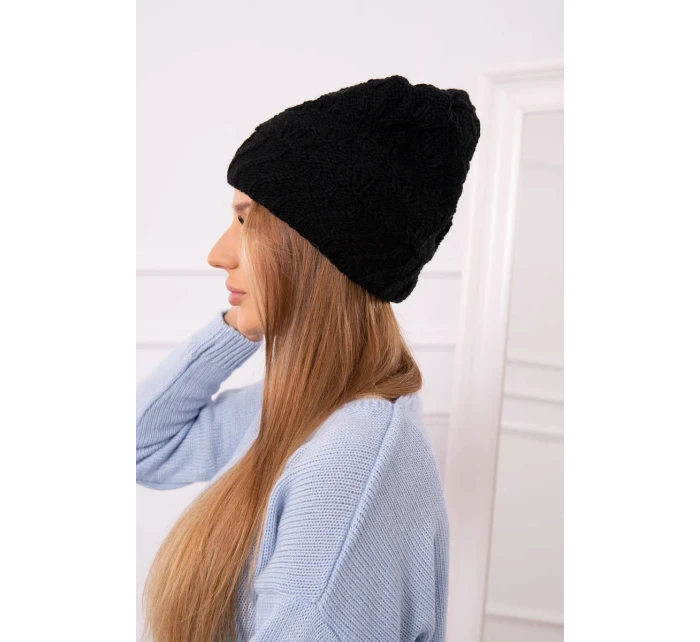 Dámská čepice Dagmara model 18751731 černá - K-Fashion Dámská čepice Dagmara model 18751731 černá - K-Fashion