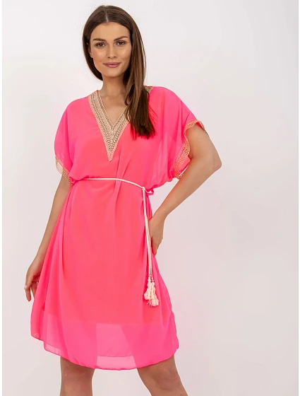 Šaty DHJ SK model 17436910 fluo růžová - FPrice