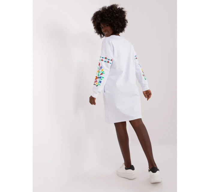 Sukienka RV SK model 18729911 biały - FPrice Sukienka RV SK model 18729911 biały - FPrice