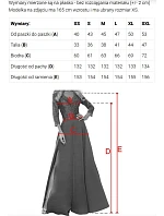 model 22141503 Elegantní večerní maxi šaty s rozparkem a růžemi modré - numoco