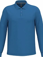 Kariban K 243 Pánske polo s dlhým rukávom z piqué 20.K243 svetlo kráľovská modrá