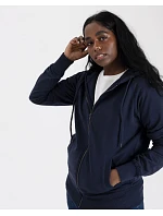 Pure Waste HJUB Unisex mikina s kapucňou 74.HJUB tmavomodrá