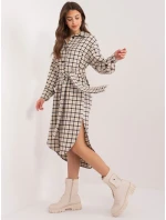 LK SK 509521 šaty.48 čierna a béžová
