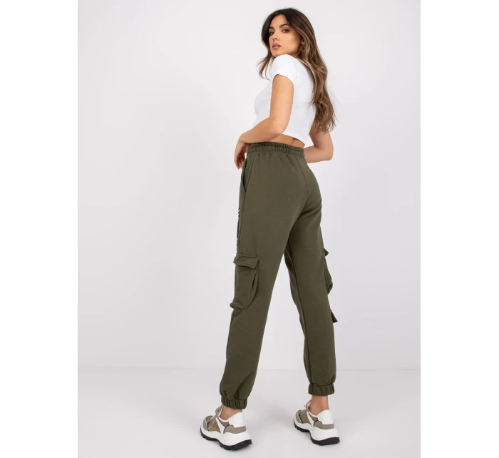 Tepláky RV DR 7461.03 khaki