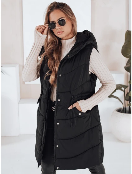 Dámska prešívaná vesta GAMIS čierna FashionStreet TY3291