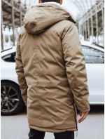 FashionStreet pánska tmavobéžová zimná bunda TX4593 FashionStreet pánska tmavobéžová zimná bunda TX4593