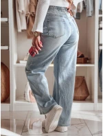 Dámské džínové kalhoty se širokými nohavicemi blue Dstreet model 21985165 - FashionStreet