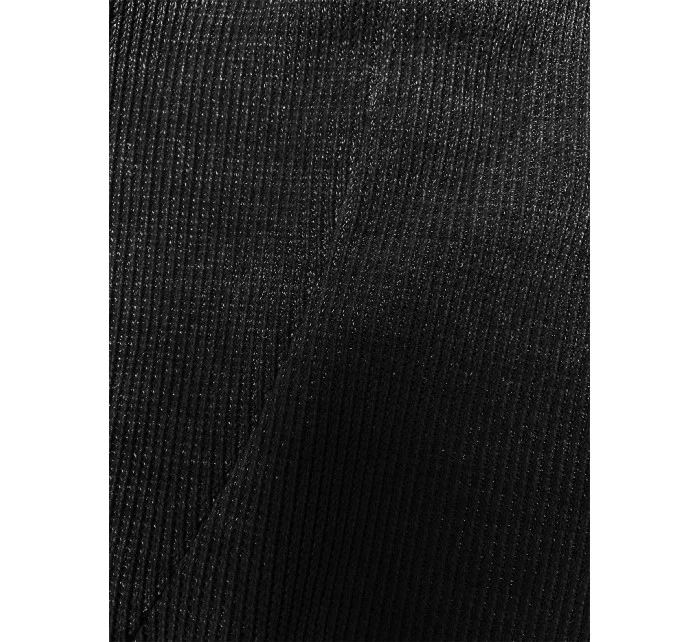 Černý žebrovaný dámský komplet model 18878657 - LHD