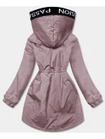 Růžová dámská oversize bunda parka model 19410175 - S'WEST