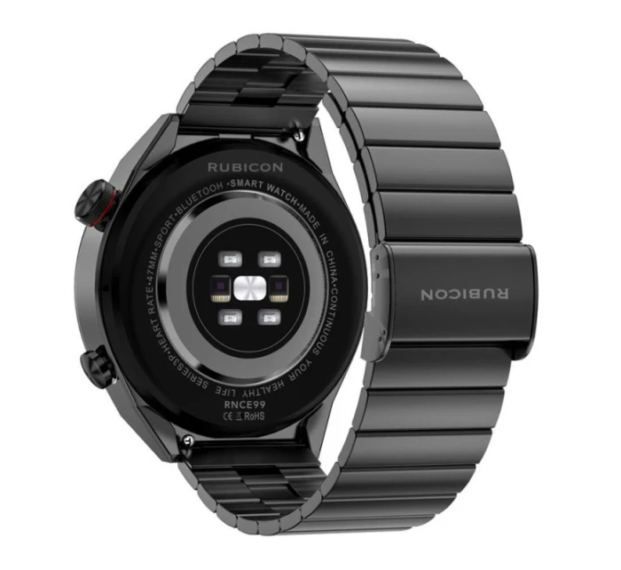 Chytré hodinky Black Metal + model 21804963 - RUBICON Chytré hodinky Black Metal + model 21804963 - RUBICON