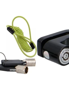 ZÁMOK BRZDOVÉHO KOTÚČA S KÁBLOM PRIPOMÍNAJÚCIM DUNLOP BLACK