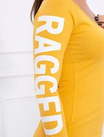 Otrhané šaty horčicovej farby