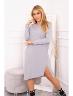 model 18749410 šedé šaty - K-Fashion