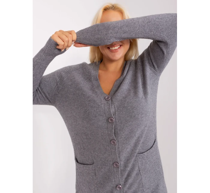 PM SW PM731 Sveter.34P tmavo šedá