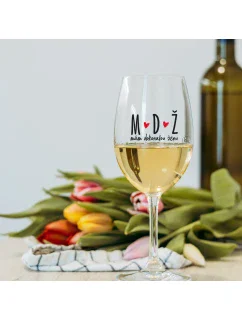 MÁM DOKONALOU ŽENU - čirá sklenice na víno 350 ml